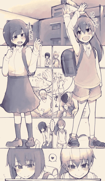 Gekou-chuu ni Hitodasuke o suru Joshi Shougakuseis cover