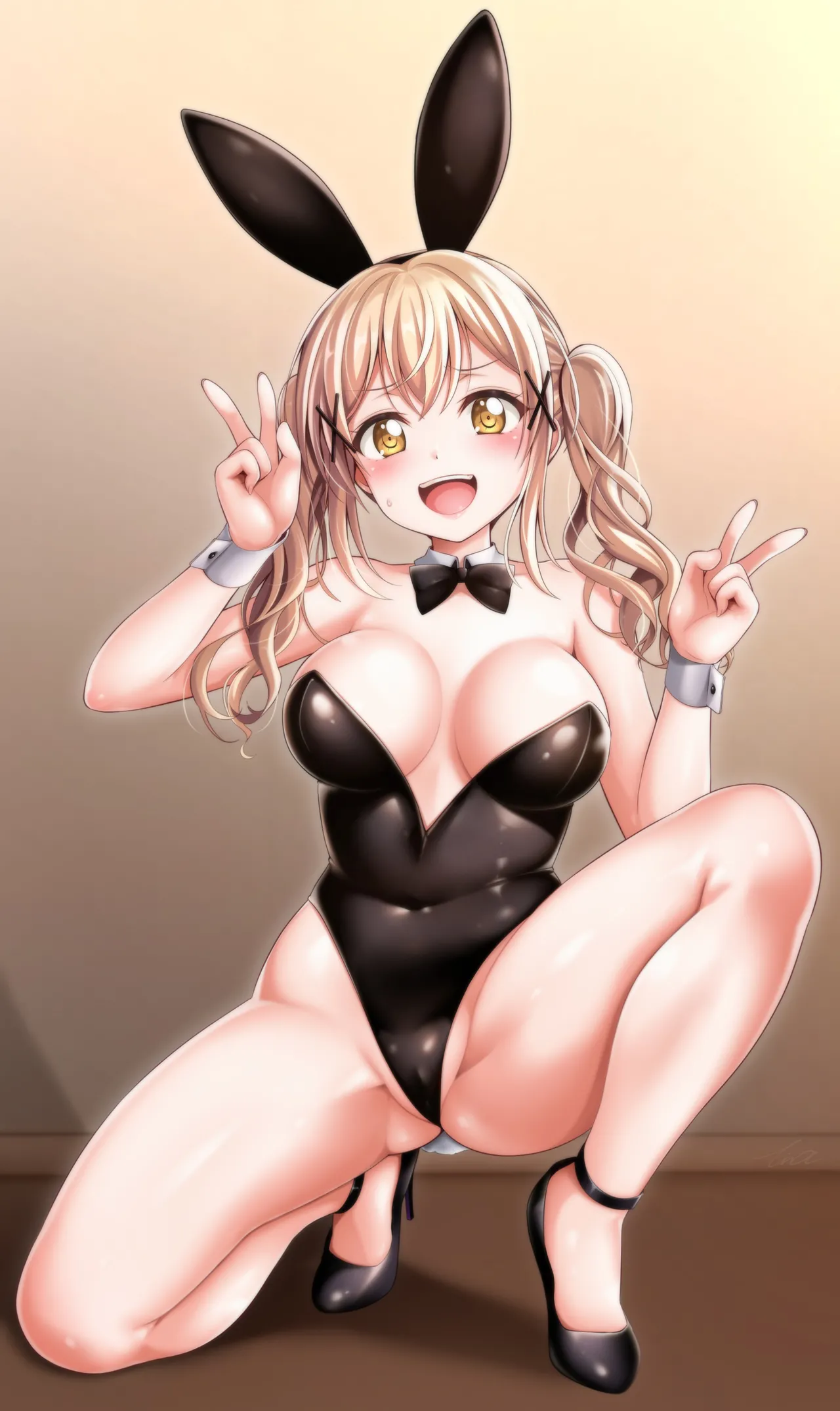 バンドリ 市ヶ谷有咲 ムチムチダブルピース バニーガール page 3 full