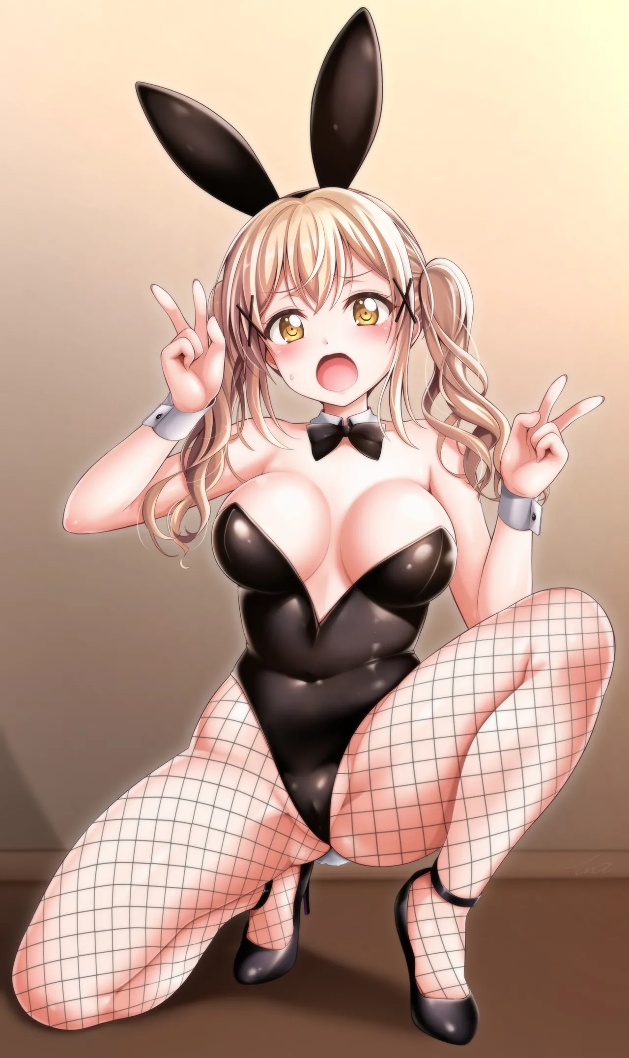 バンドリ 市ヶ谷有咲 ムチムチダブルピース バニーガール page 6 full