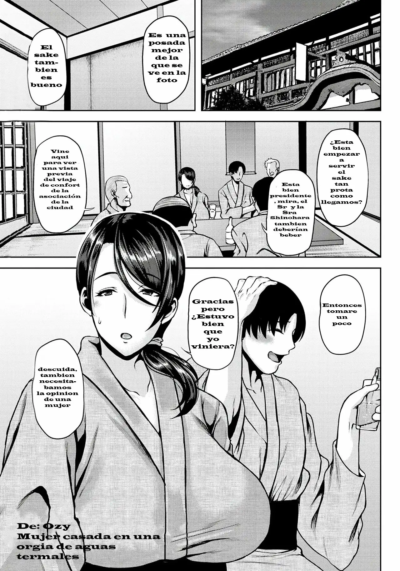 Hitozuma Onsen Netori Rankou | Mujer Casada en una Orgía de Aguas Termales page 5 full
