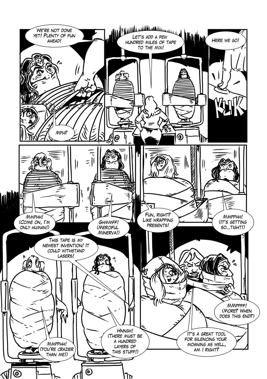 Mummified Superheroines page 7 full
