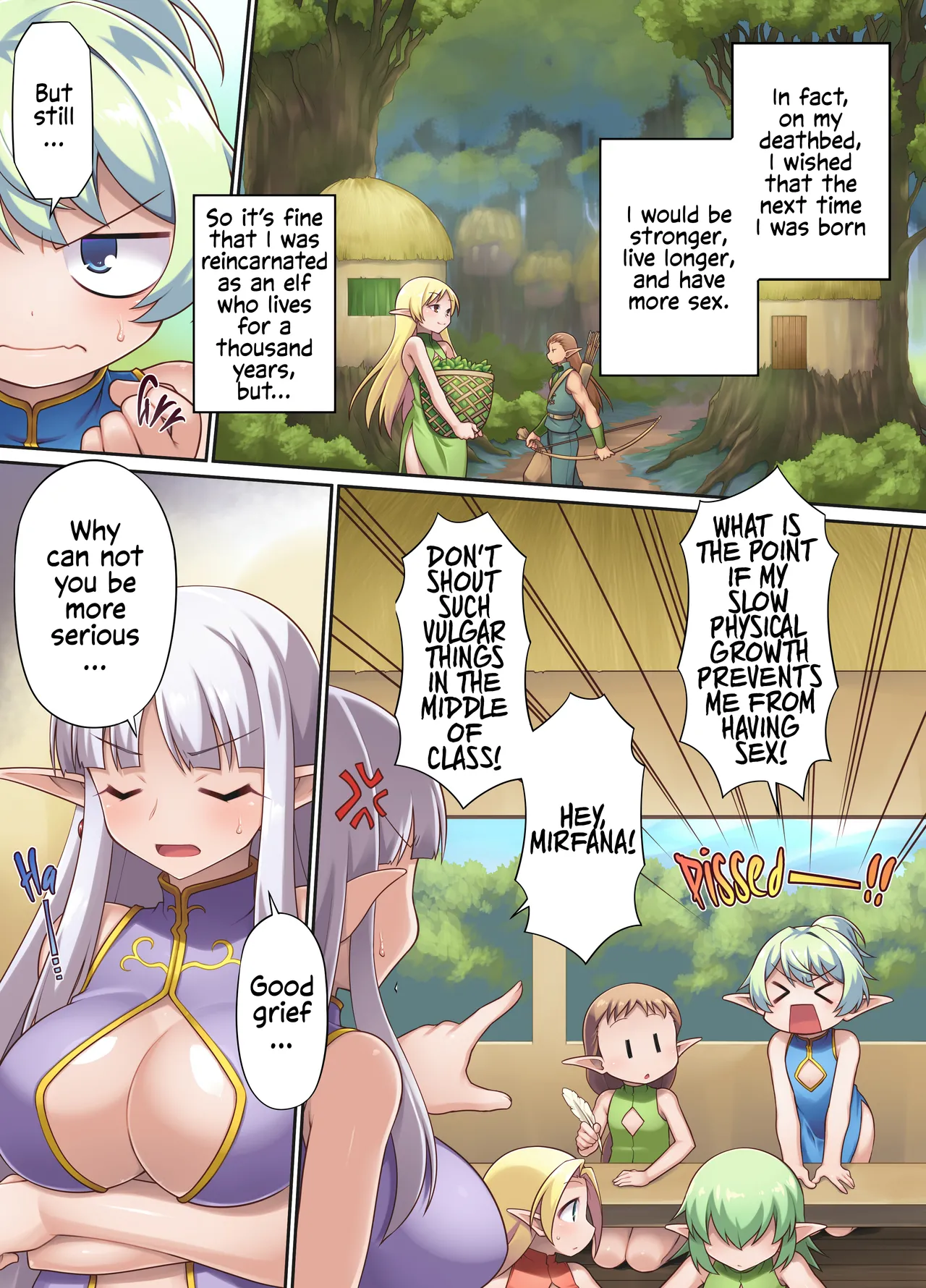Nasty Bitch's Reincarnation in Another World Elf ~The Case of Dropping into Tentacle Hell After Reincarnation~ page 4 full