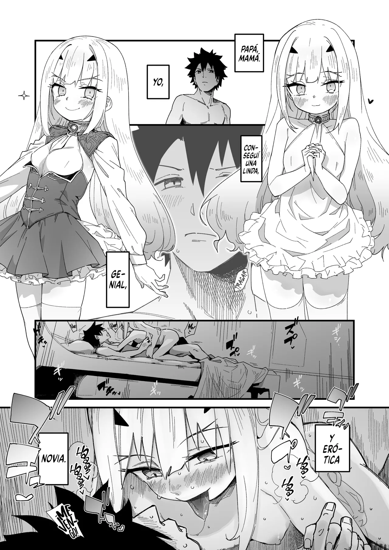 Melu-ko wa Guigui Kuru ga Koubi ga Doheta. | Melu-ko sigue viniéndose, pero es mala apareándose. page 2 full