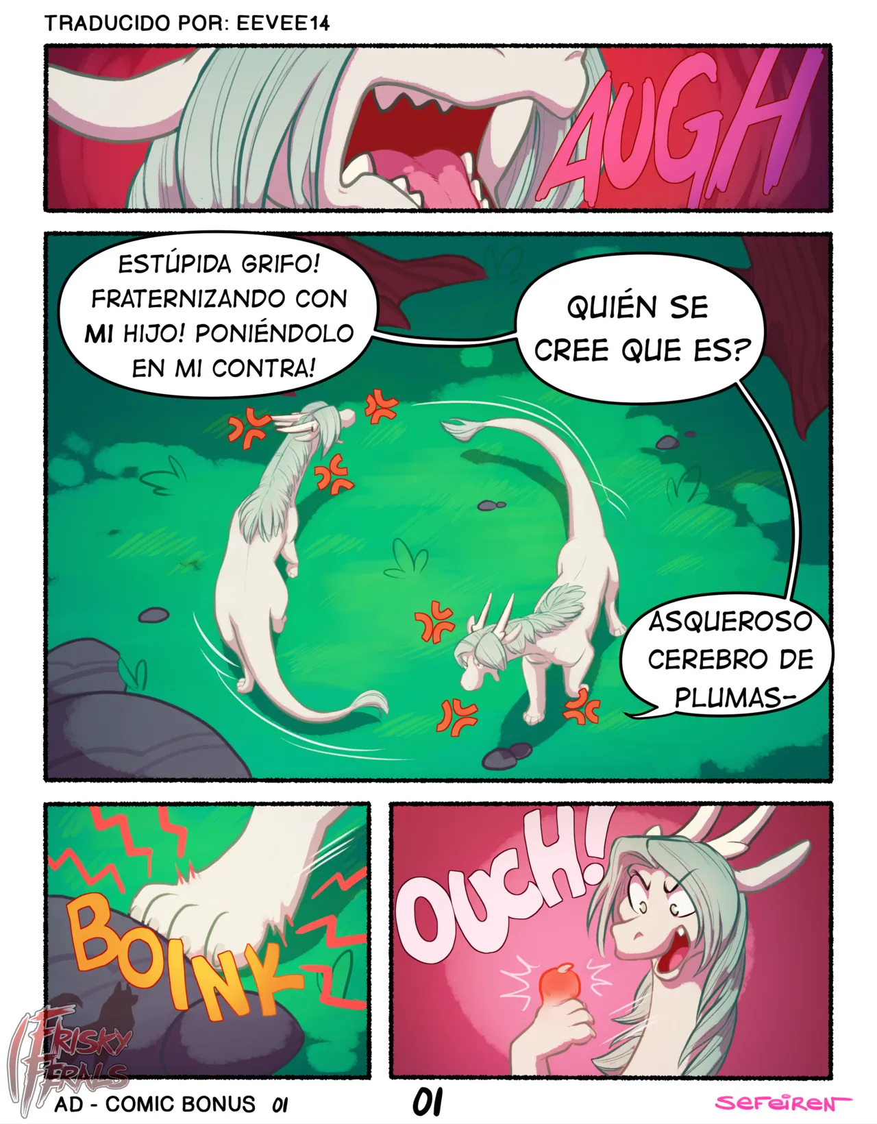 Frisky Ferals - Algo Diferente Bonus Comic page 1 full