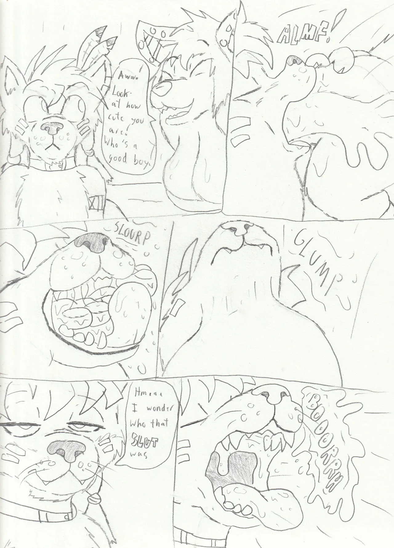 Red XIII Eats a Slut page 1 full