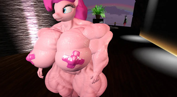 Second Life Snapshots - Hyperswole Pinkie Pie cover