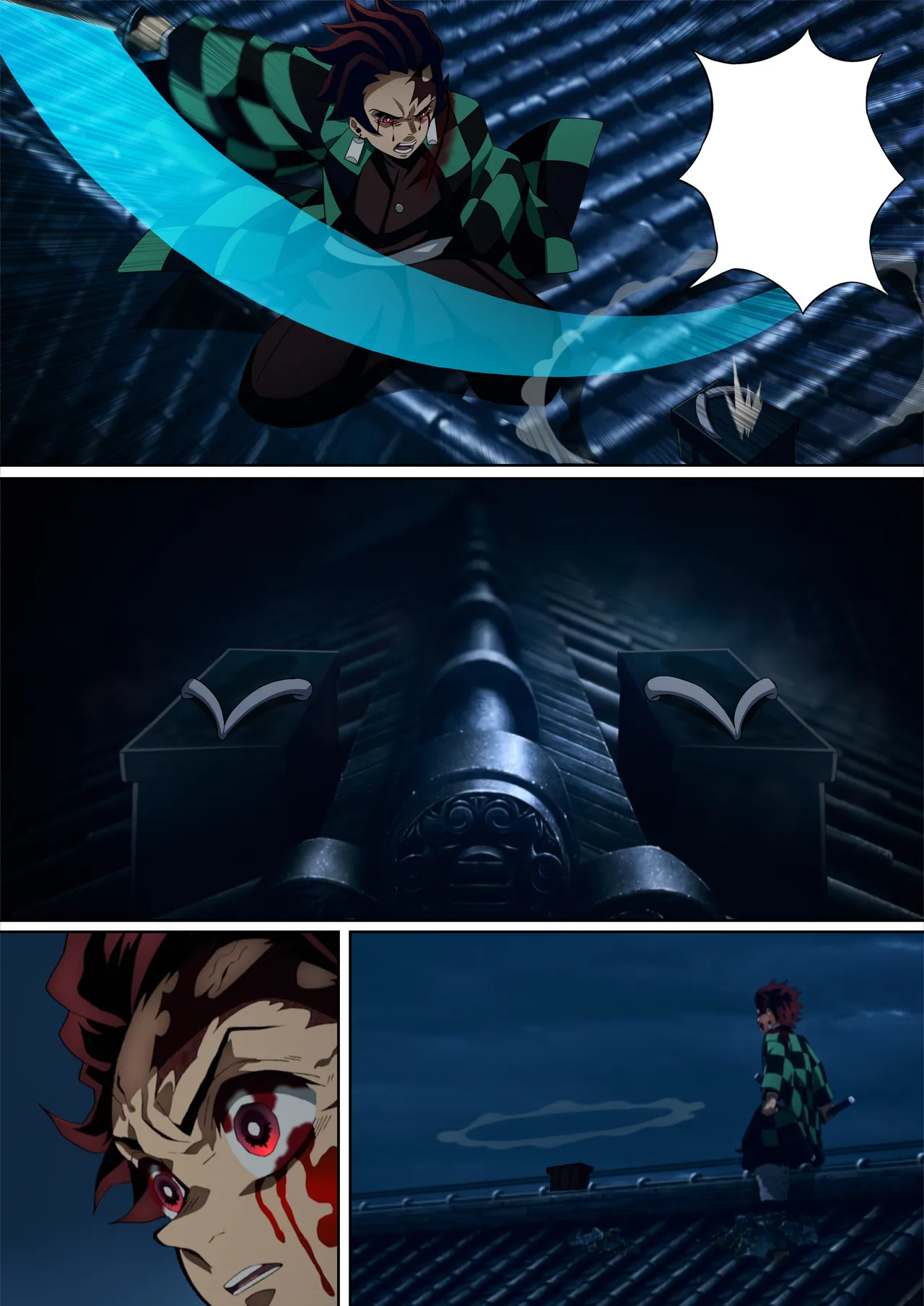 Daki’s Blood Demon Art：Trample 堕姫の血鬼術・紅蓮践踏（Part 1+Part 2 page 7 full