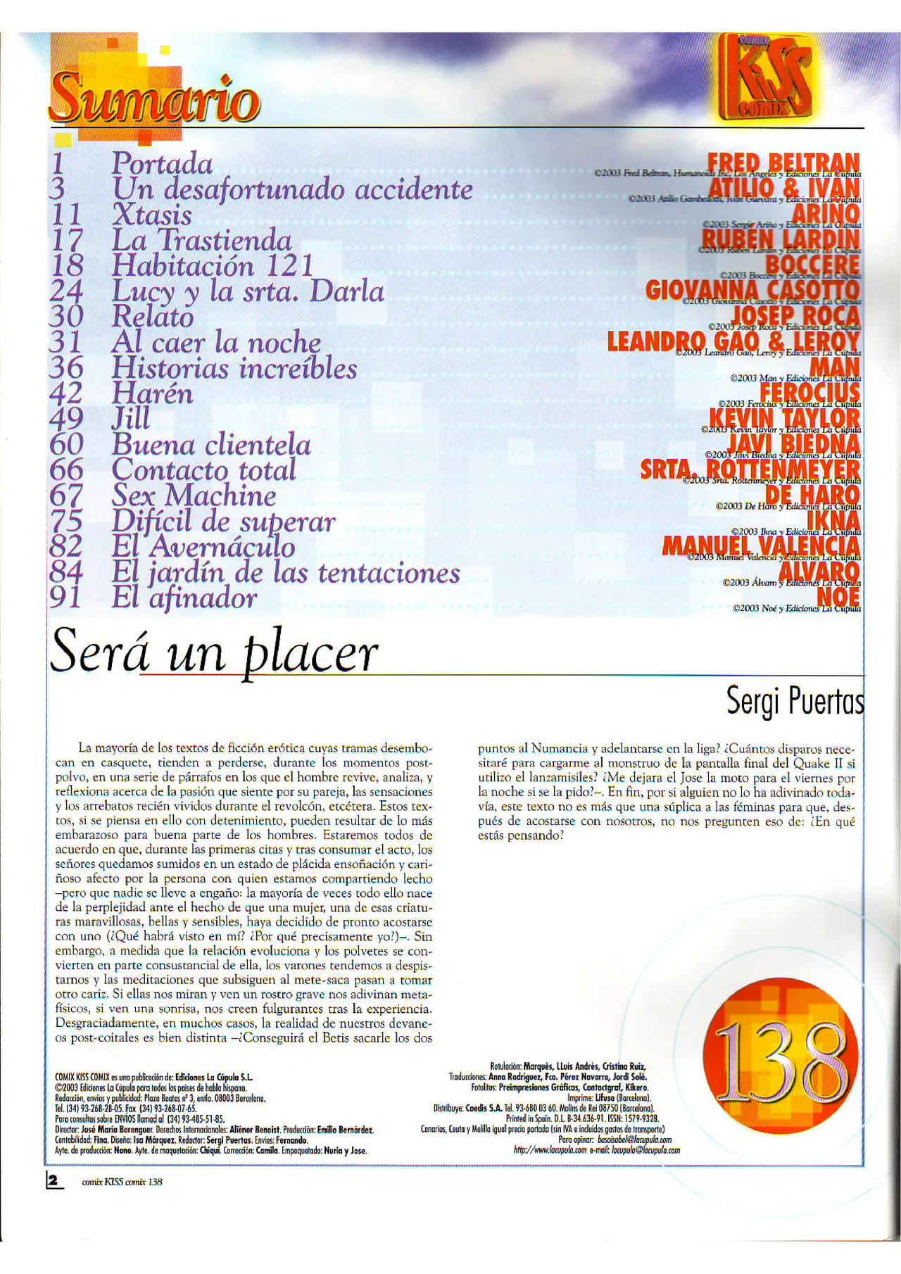 Kiss Comix #138 page 2 full