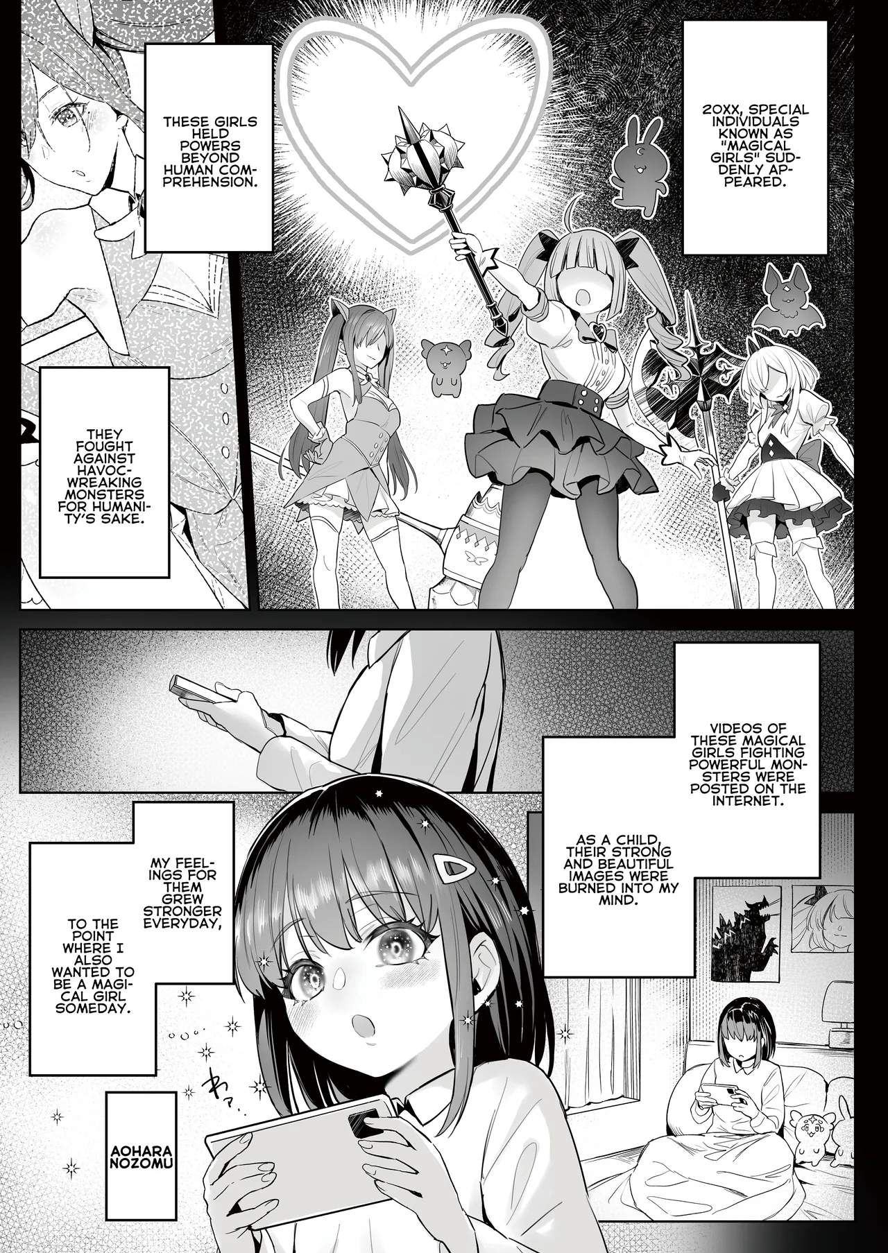 Moto Mahou Shoujo no Shigoto Hanashi Ao Zenjitsutan | Former Magical Girl Blue's Work: The Prequel page 4 full