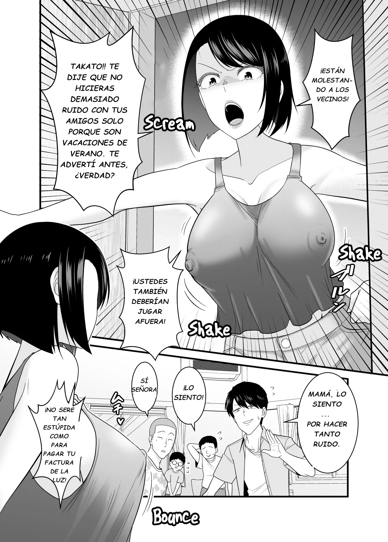 Sugu Okoru Ore no Hahaoya ga Mukatsuku DQN Kouhai ni Netorareta｜Mi Enojona Madre fue Arrebatada por mi Irritante Kouhai page 5 full