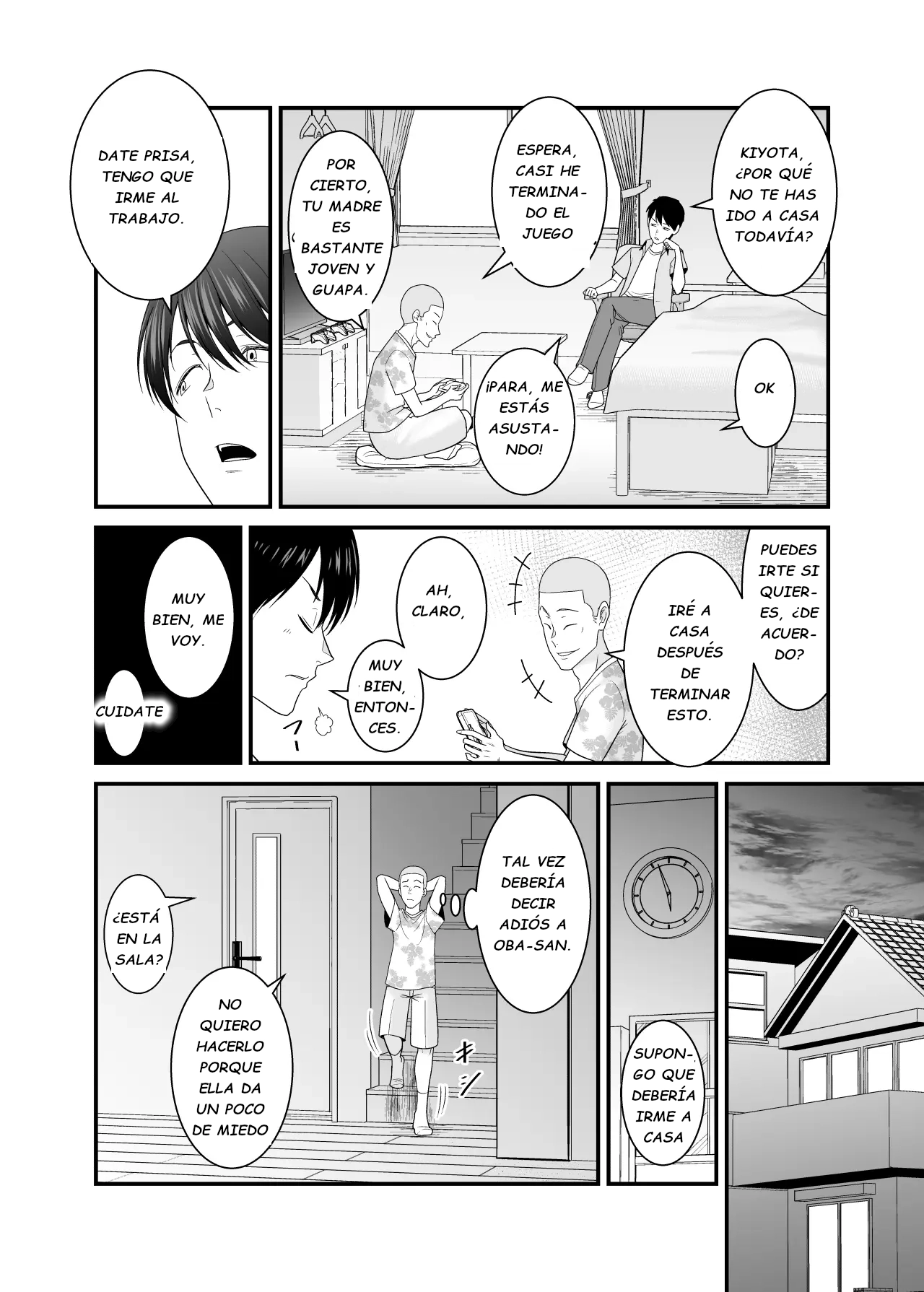 Sugu Okoru Ore no Hahaoya ga Mukatsuku DQN Kouhai ni Netorareta｜Mi Enojona Madre fue Arrebatada por mi Irritante Kouhai page 7 full