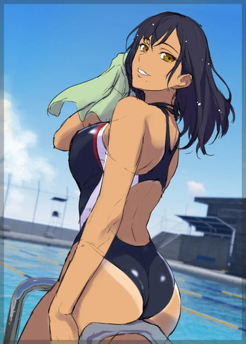 競泳水着イラストラフ cover