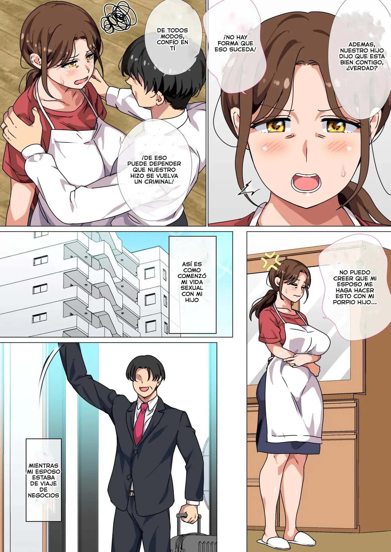 ¡ES EL DEBER DE UNA MADRE ALIVIAR EL FUERTE DESEO SEXUAL DE HIJO! page 4 full