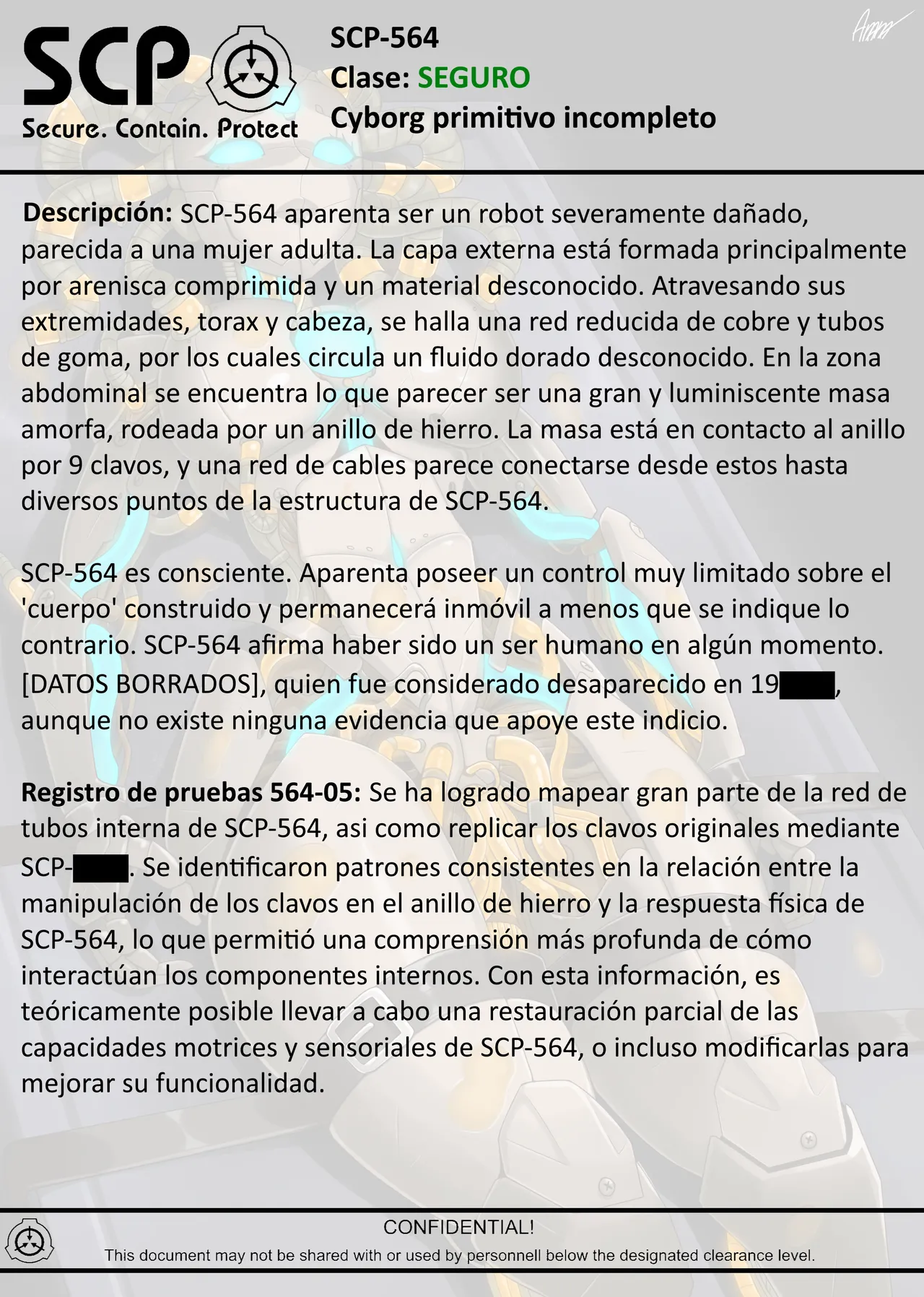 SCP-564 Primitive Cyborg page 3 full