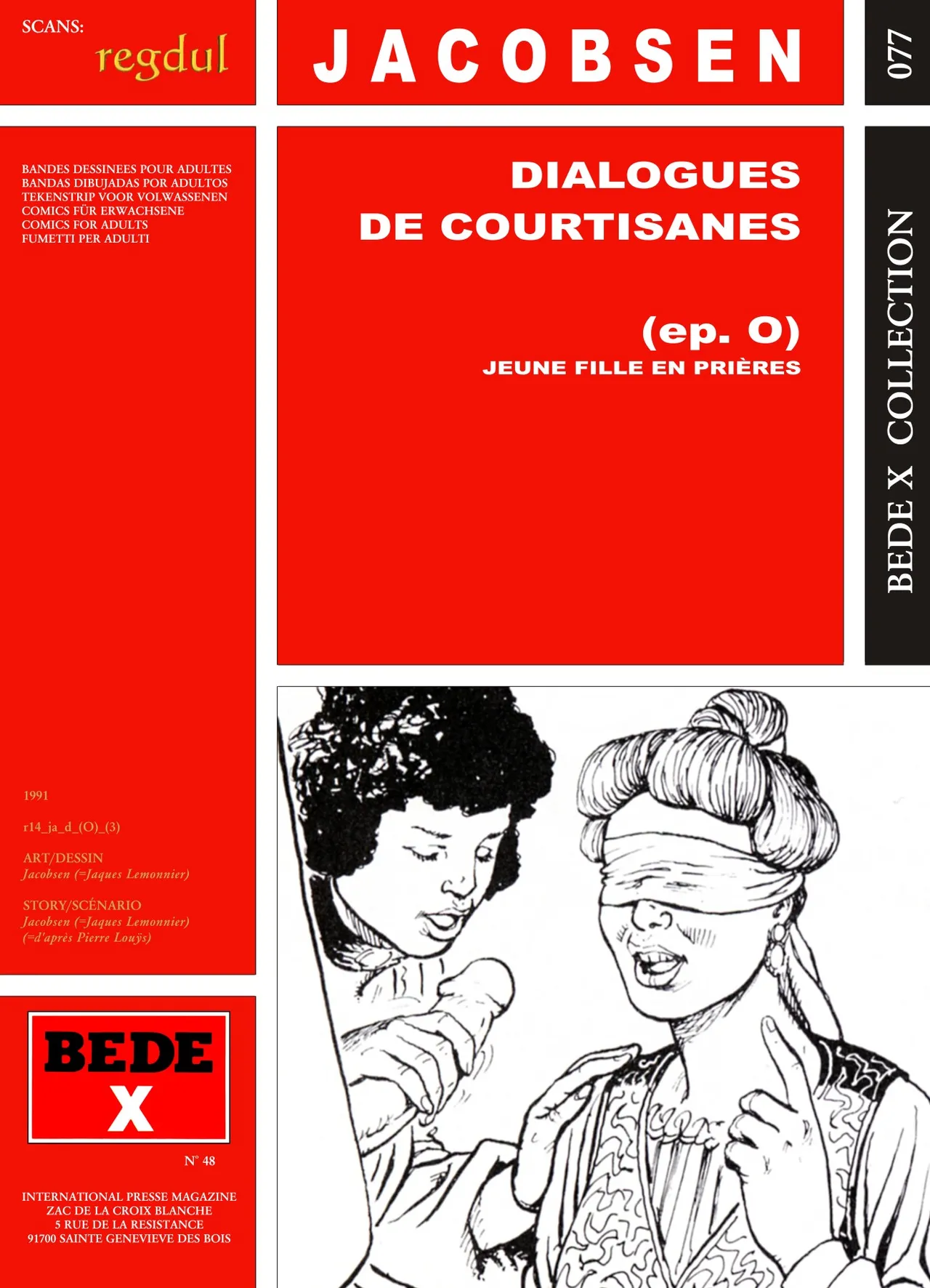 Jacobsen  &amp; Pierre Louÿs - Dialogues de Courtisanes : Jeune filles en prières page 1 full