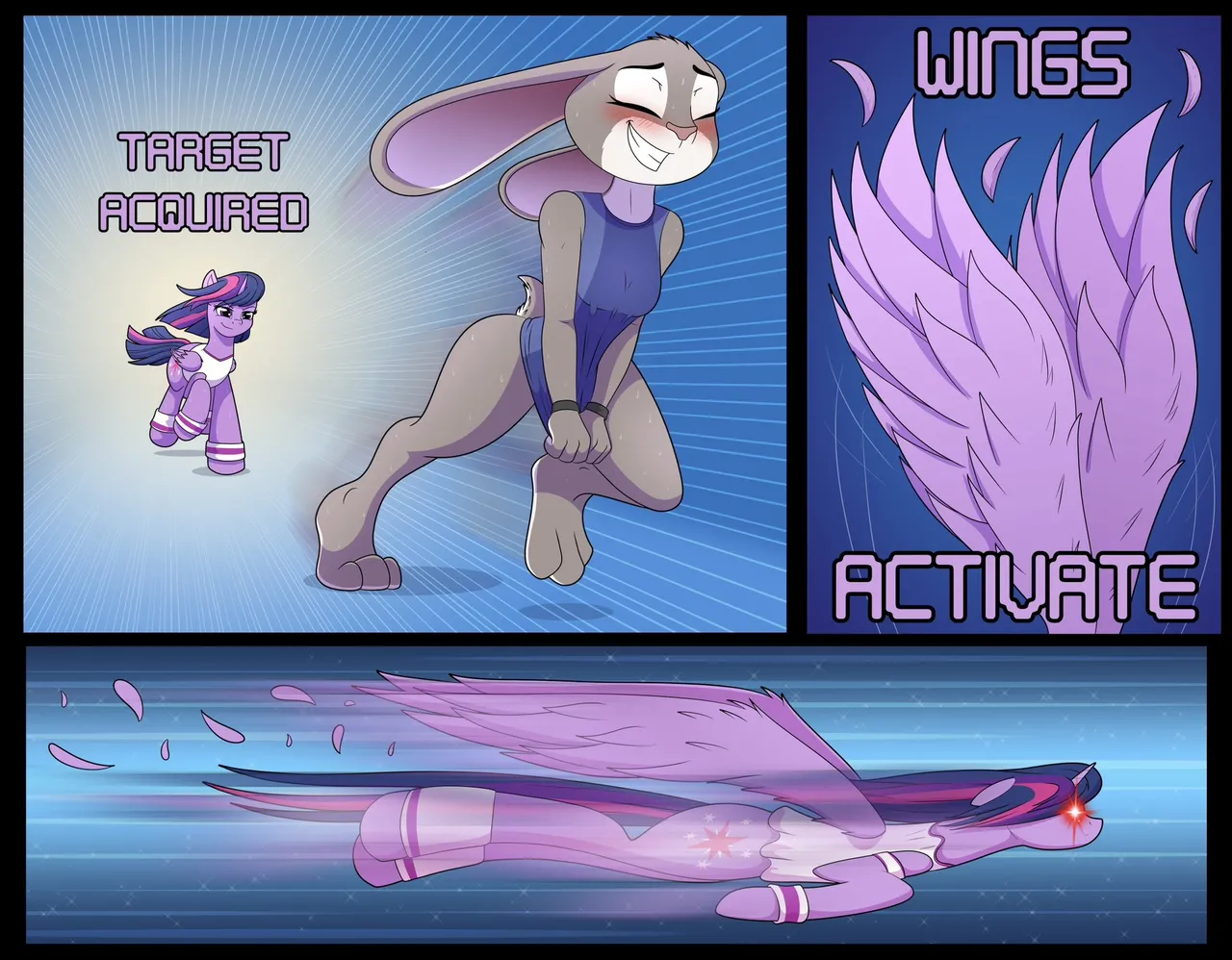 The Twilight Sparkle vs. Judy Hopps Runner Saga page 5 full