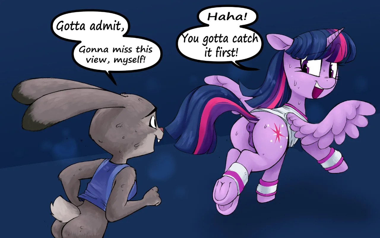 The Twilight Sparkle vs. Judy Hopps Runner Saga page 7 full
