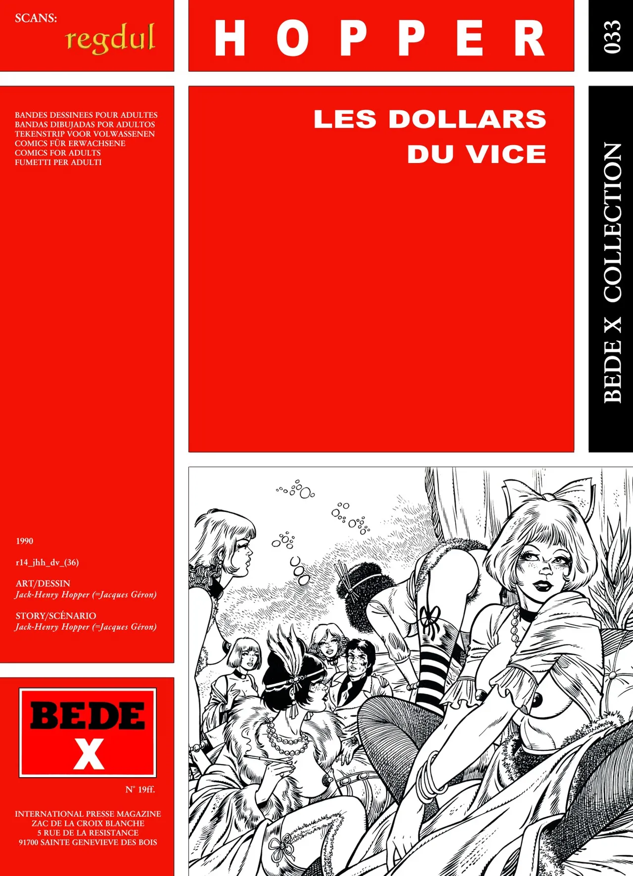 Jack-Henry Hopper  - Les Dollars du vice page 1 full