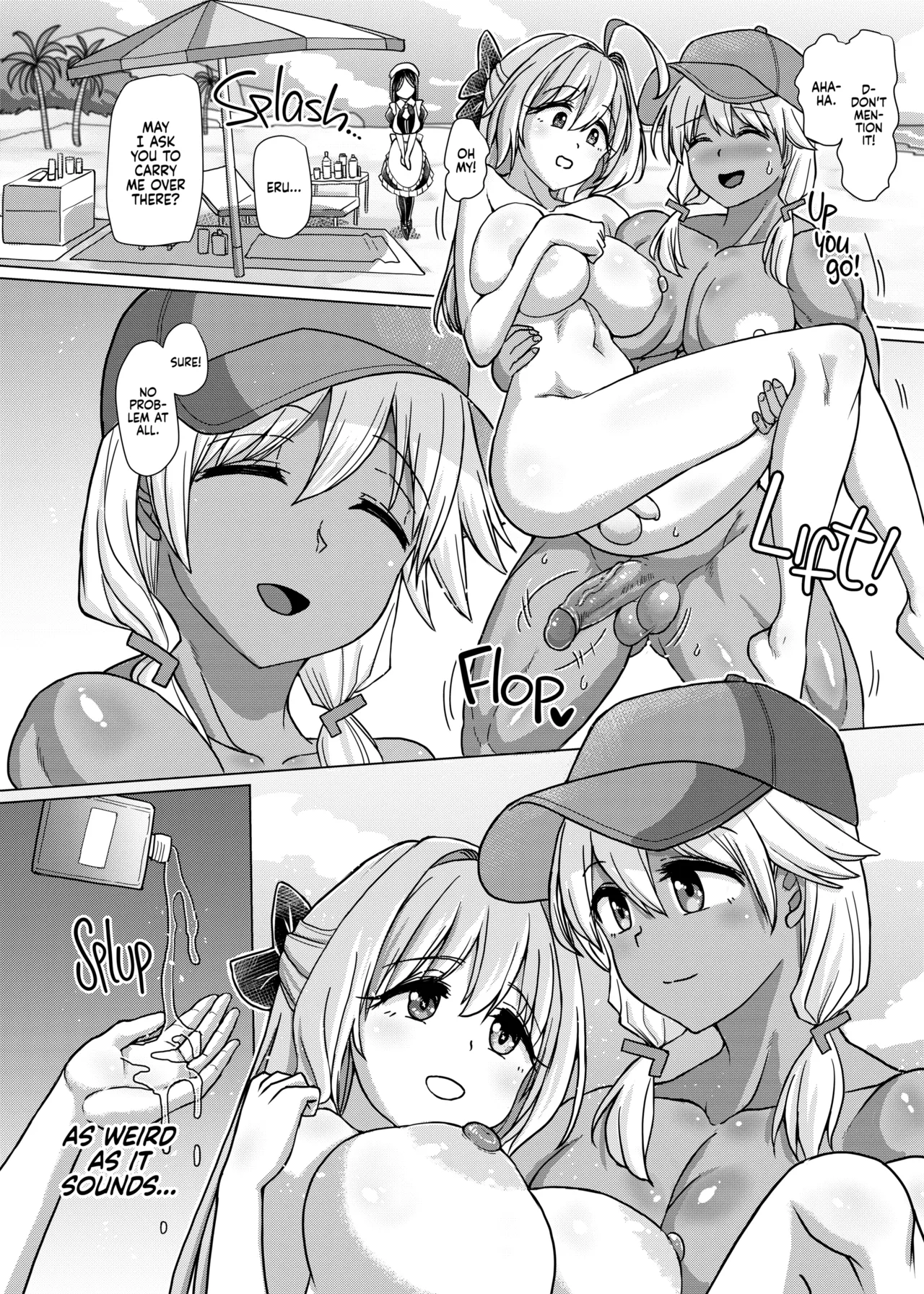 Futanari Beach Police no Oshigoto | Working at the Futanari Beach Police 3 page 9 full