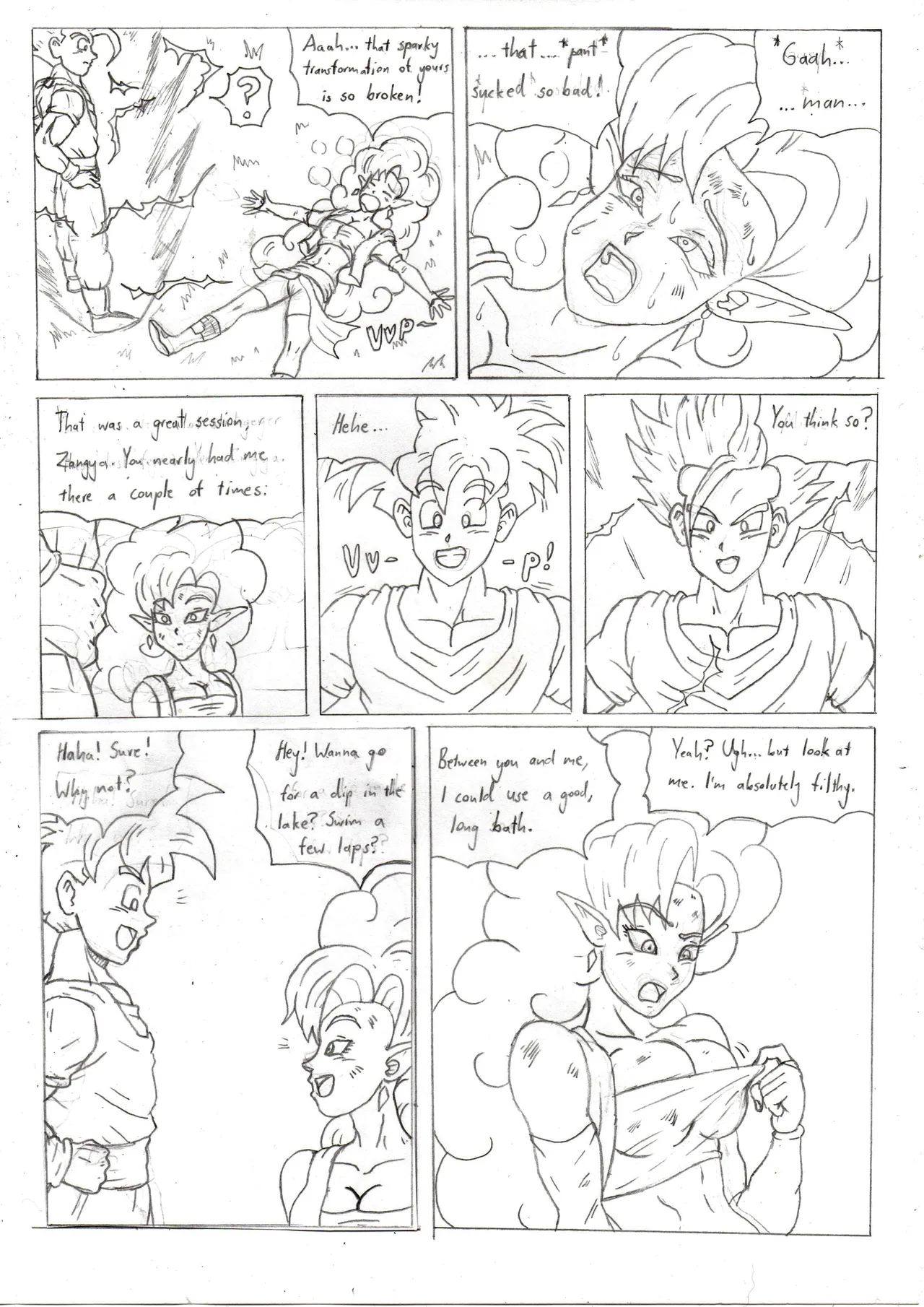 Gohan X Zangya: Fiery Lake page 5 full