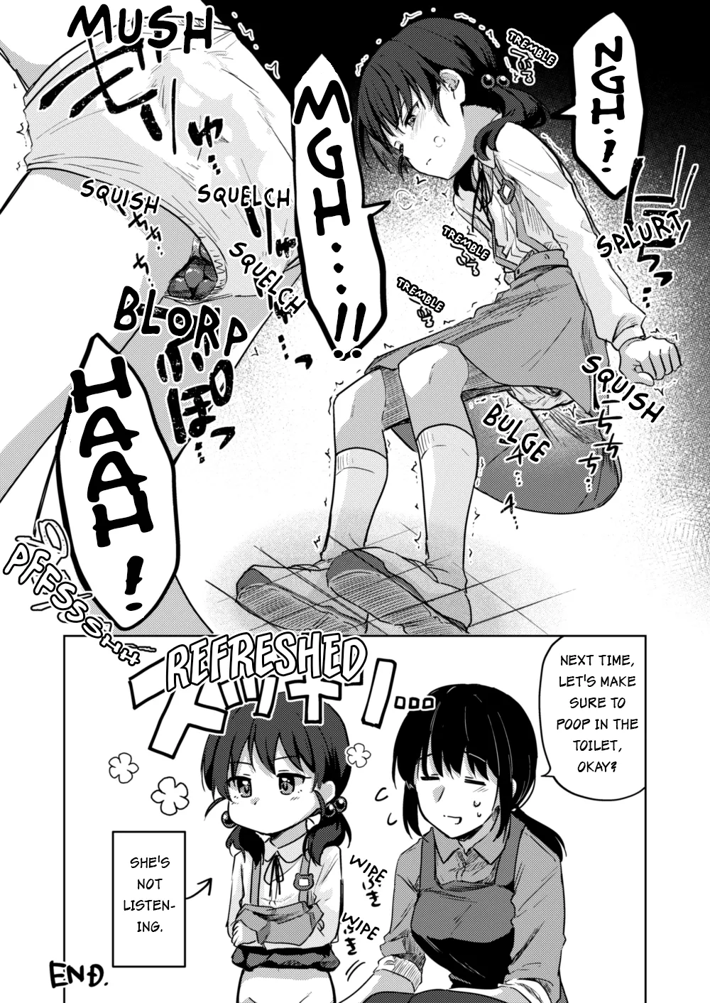 Flat-chested girl pooped her panties because she didn’t want to go to the toilet page 4 full