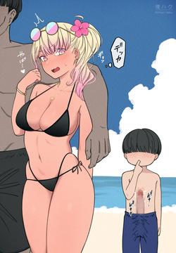 ボクのデカチンに夢中な水着ギャルお姉さん