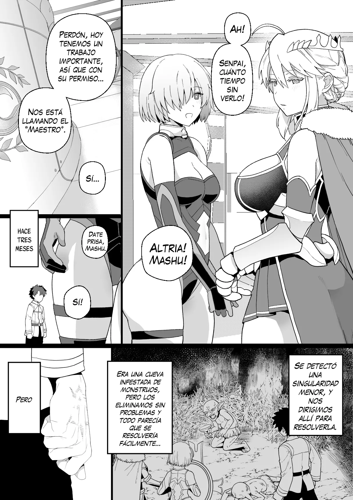 Artoria to Mash, Goblin Kan - Artoria y Mash, Goblin Rape page 1 full