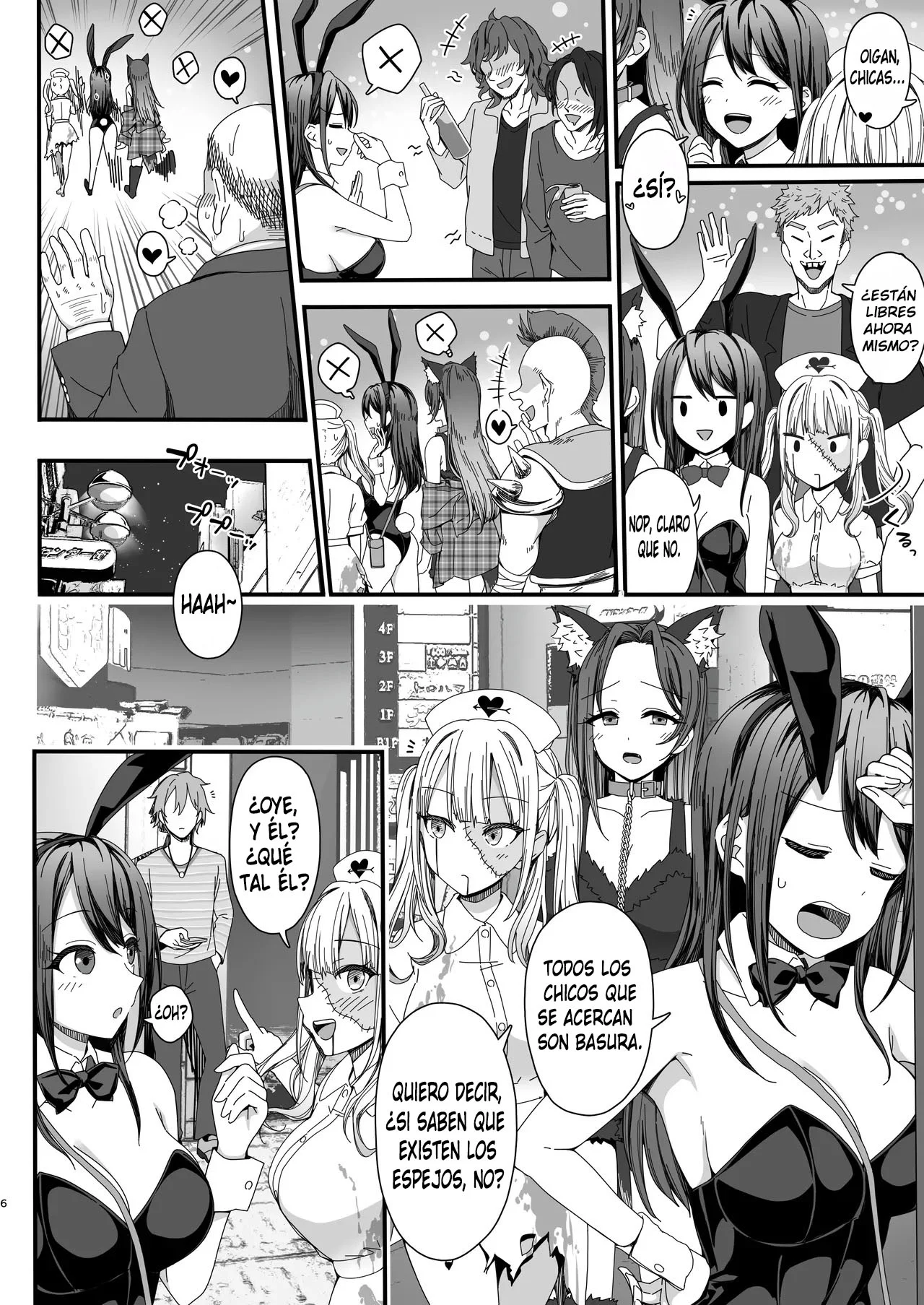 Halloween de Ukareta Gal-tachi ni Saimin Seisai o!!｜¡¡Castigo Hipnótico para las Gals en Halloween!! page 6 full