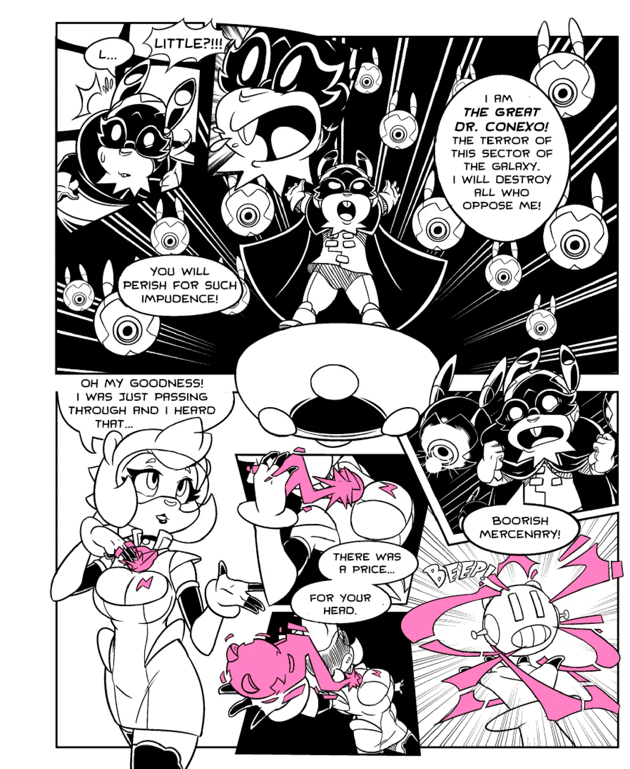 Ultra Rosa: Chapter 1 - Ultra Rosa’s Bounty Hunter Inc. page 4 full