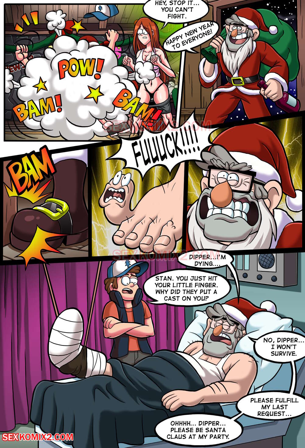 New year party and a big pink teddy bear page 6 full