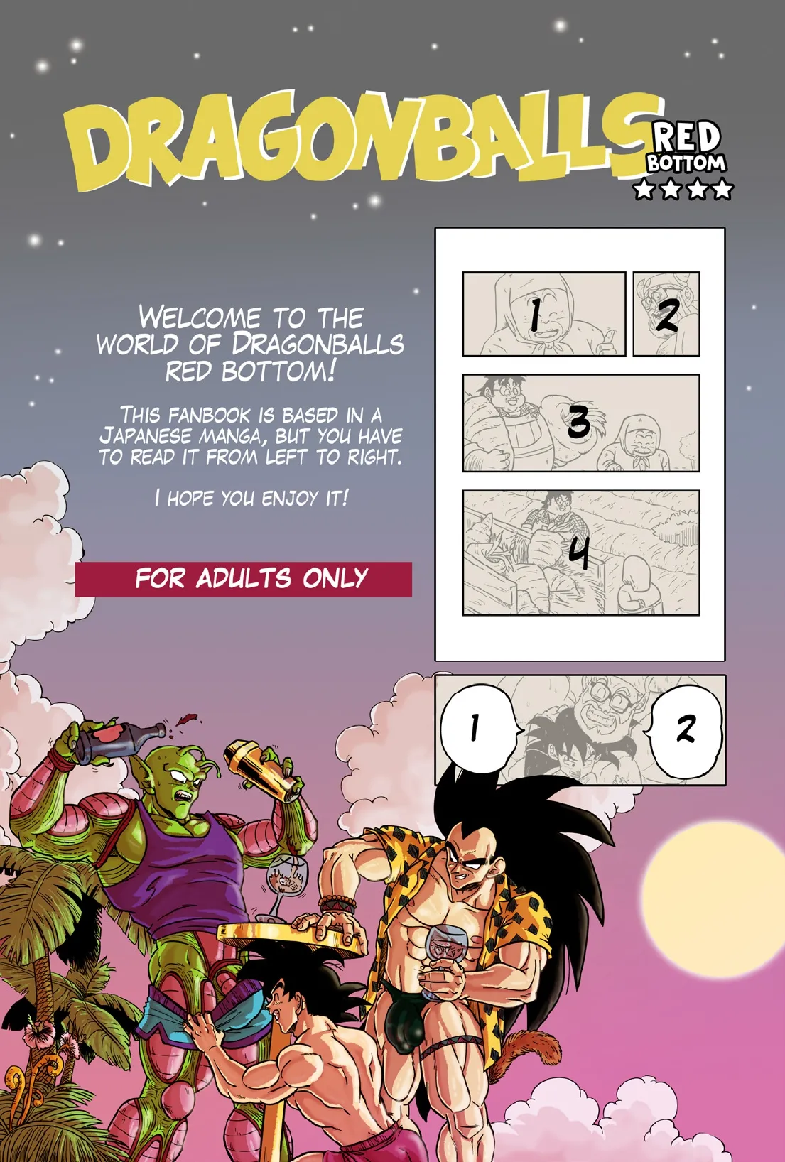 Dragonball Red Bottom 4 Color page 4 full