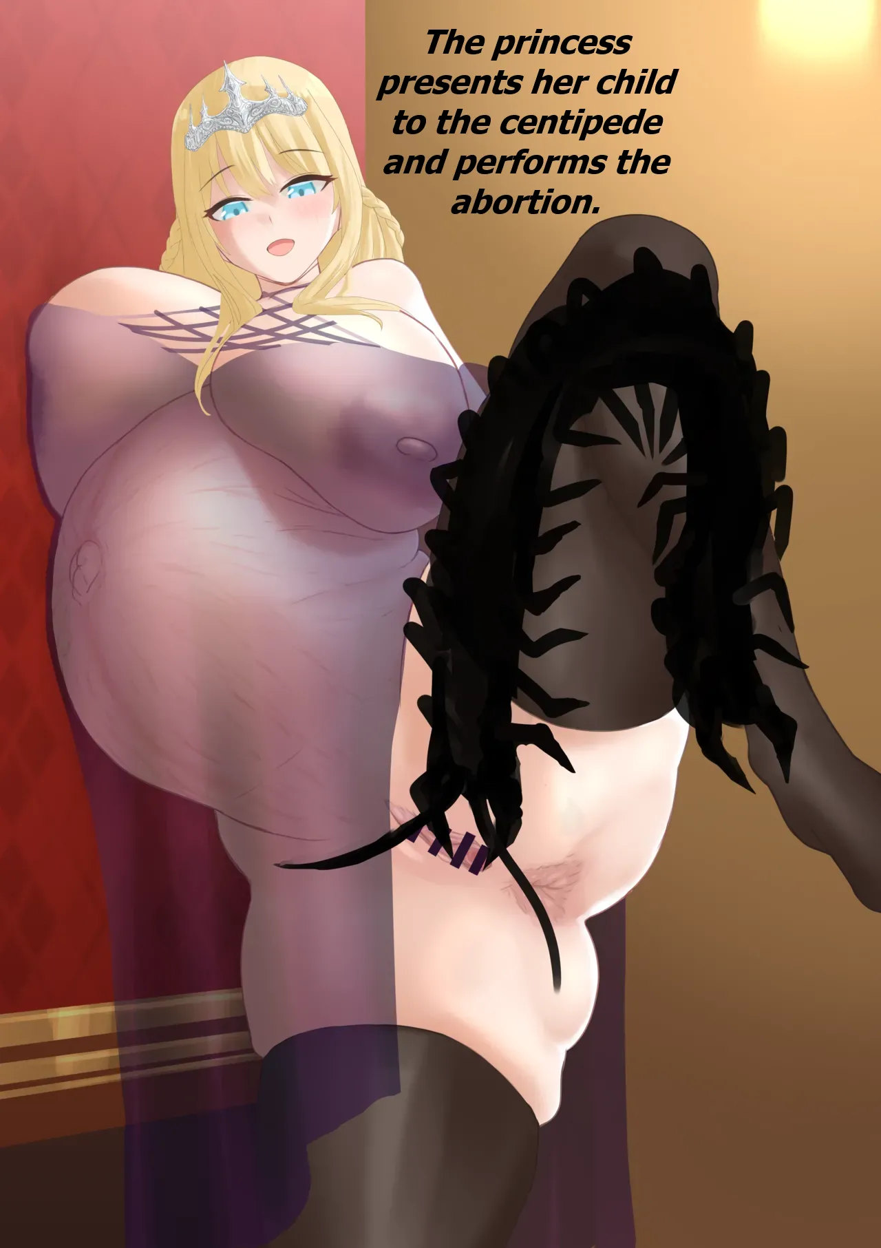 Onedotr - "The princess presents her child to the centipide and performs the abortion ritual" - page 1 full