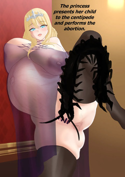 Onedotr - "The princess presents her child to the centipide and performs the abortion ritual" -