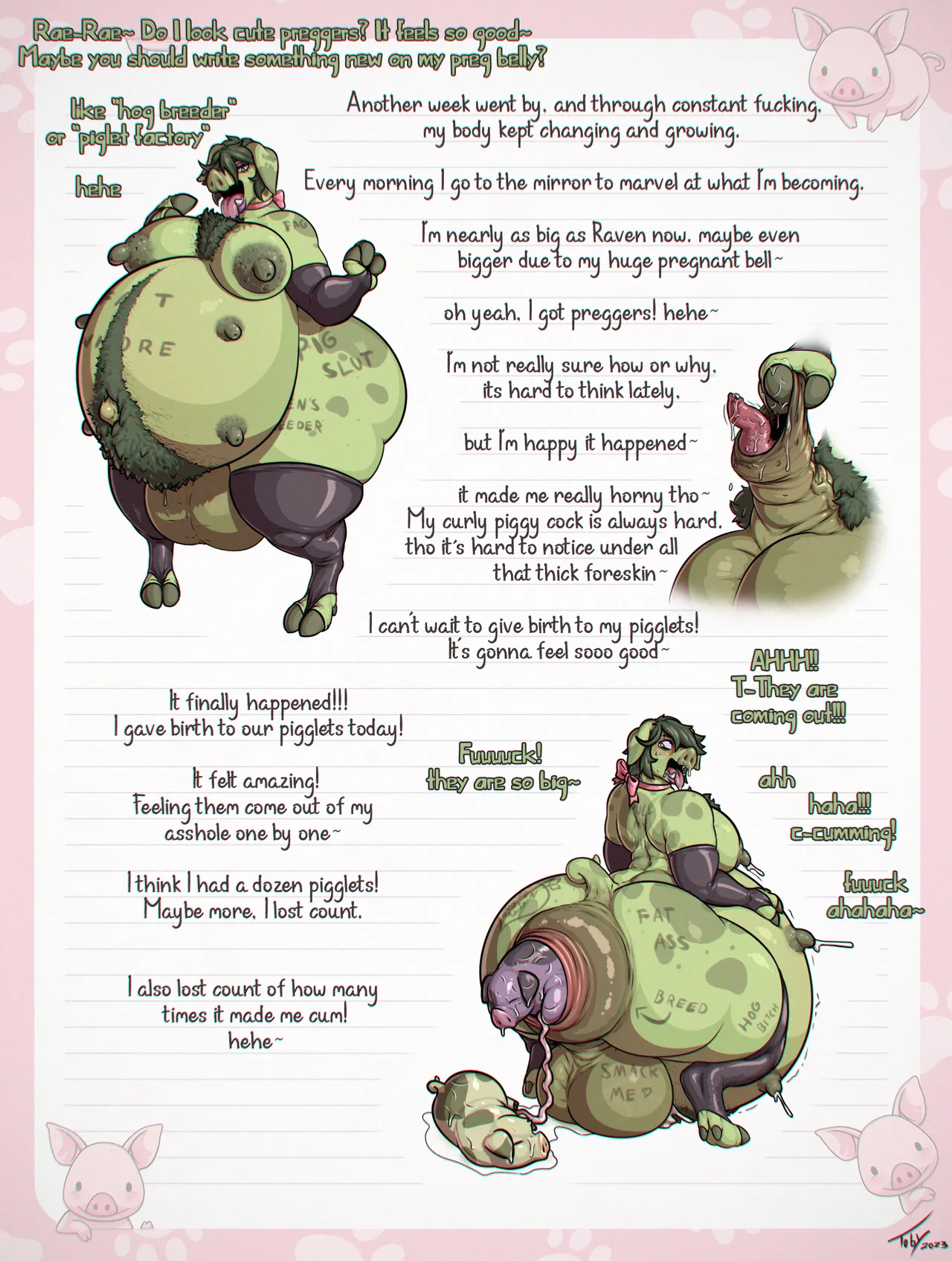 Beast Boy's Piggy Diary page 6 full