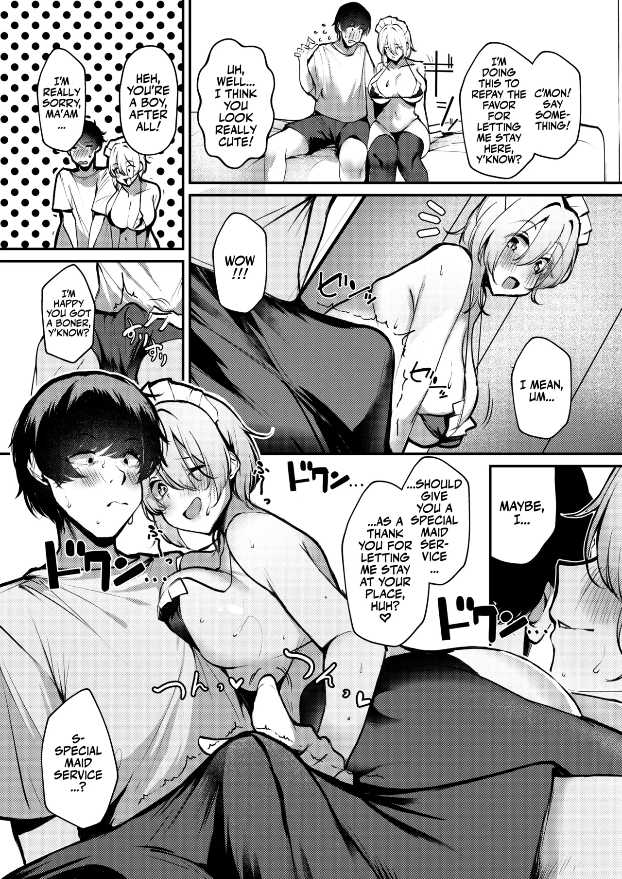 Shuuden Nogashita Gal ga Maid Bikini de Gohoushi Ecchi shite Kureta Hanashi | A Big-Tittied Gyaru Missed the Last Train and put on a Maid Bikini in Exchange for Staying the Night! page 10 full