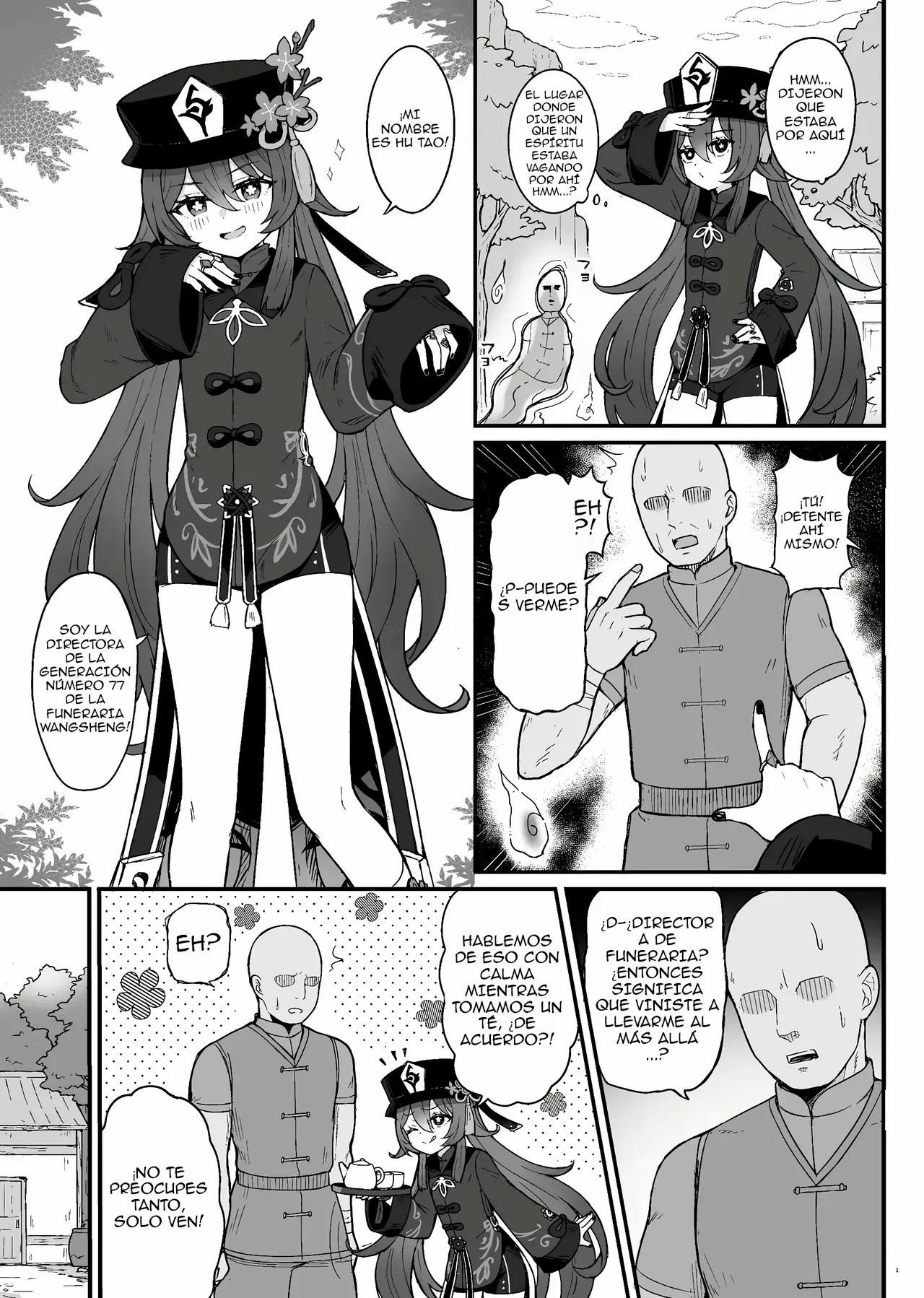 Hu Tao-chan ni Ikasete morau Hon｜Un libro sobre el paso al más allá con Hu Tao page 2 full