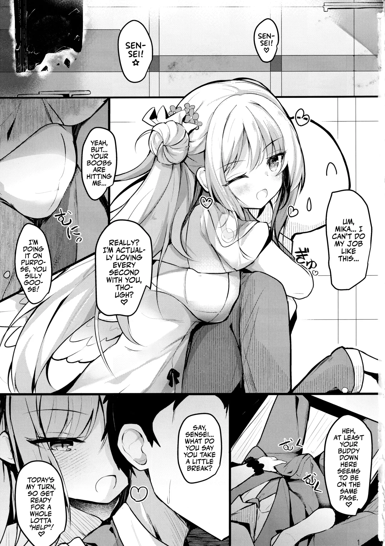 Mika no Yuuwaku Tanetsu Ecchi - She seduces her loving teacher and gets him to have sex with her inside. page 2 full