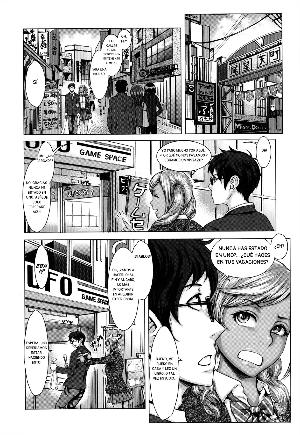 Kuroi Houshi Katsudou｜Servicio Comunitario Junto a una Gal Blonceada page 4 full