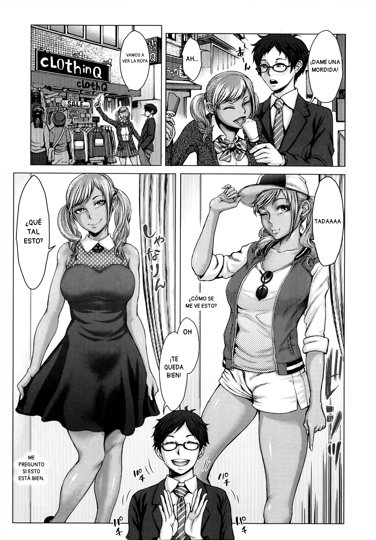 Kuroi Houshi Katsudou｜Servicio Comunitario Junto a una Gal Blonceada page 7 full