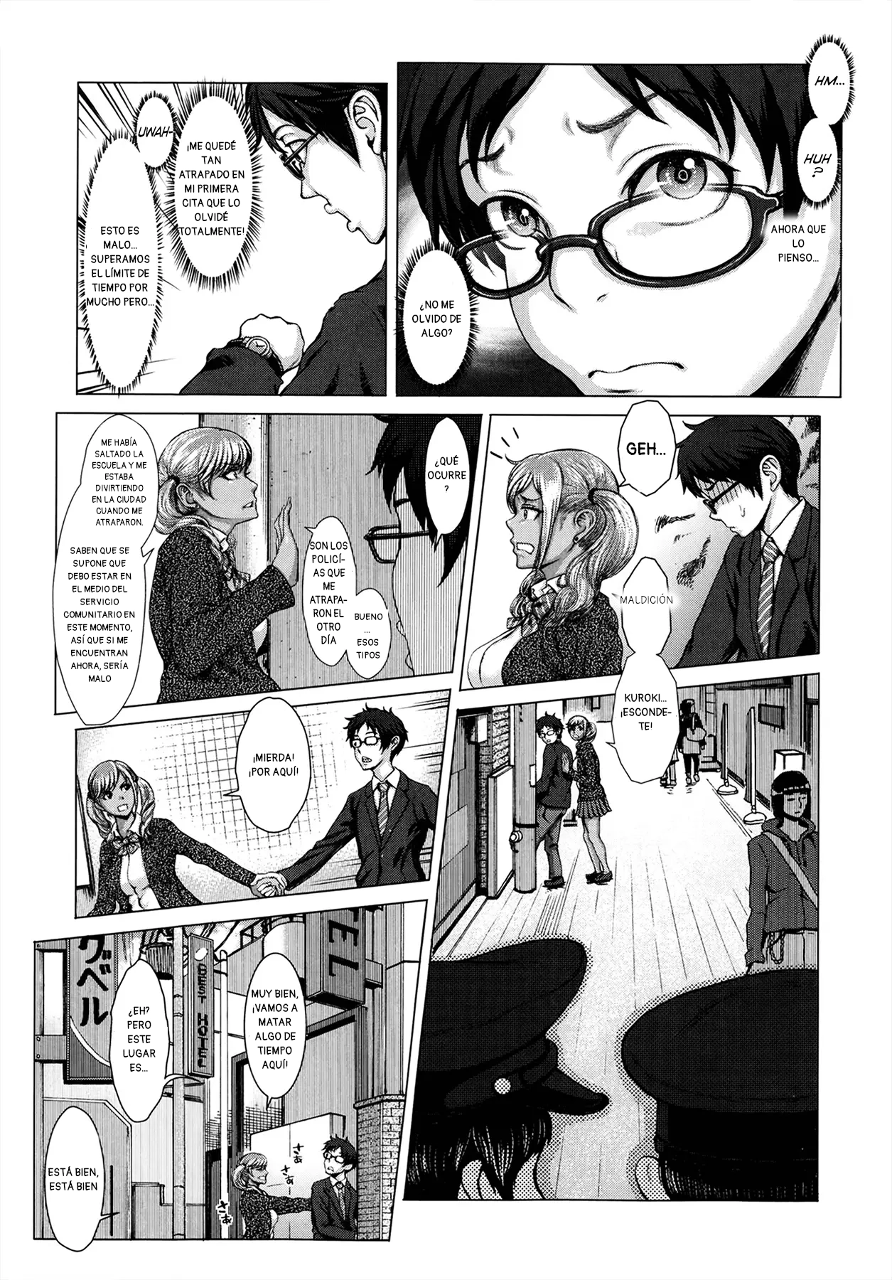Kuroi Houshi Katsudou｜Servicio Comunitario Junto a una Gal Blonceada page 9 full