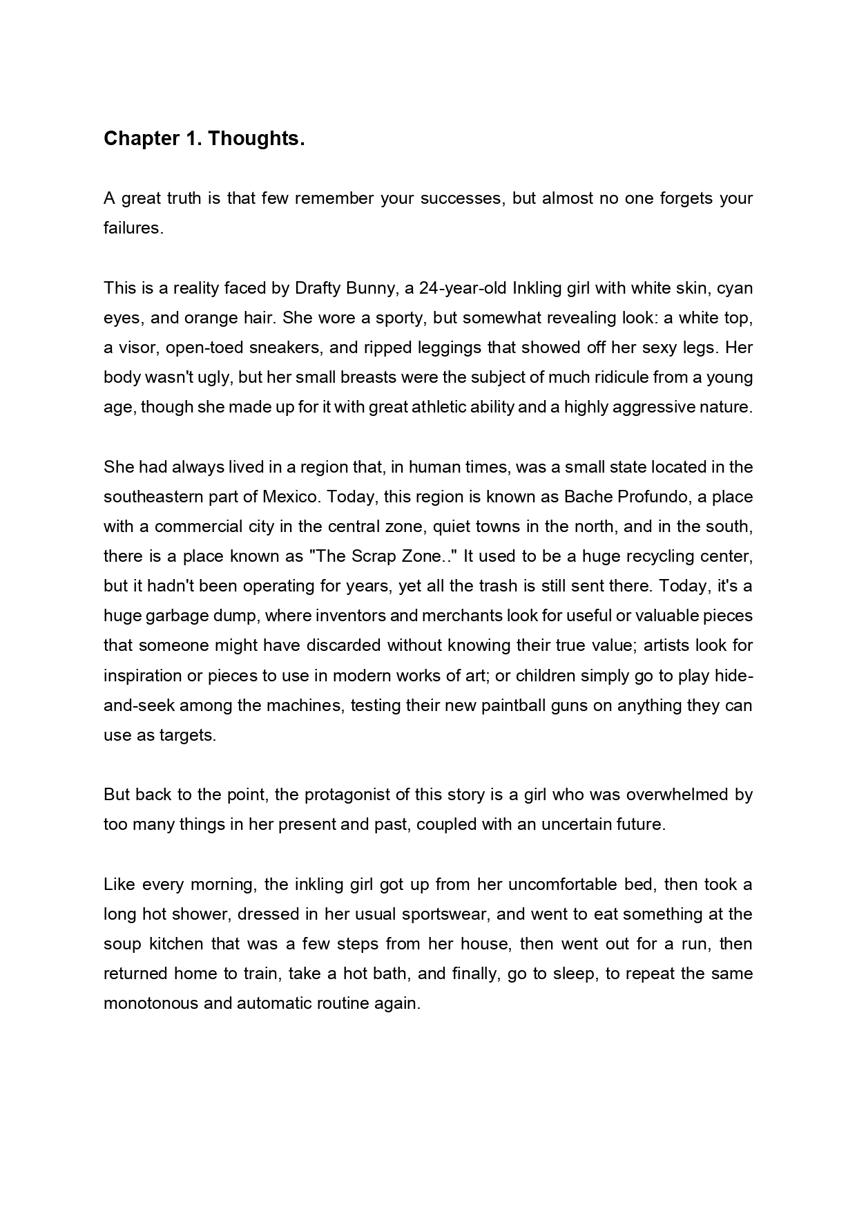 Between Dreams and Lies. Chapter 1. Thoughts. page 3 full