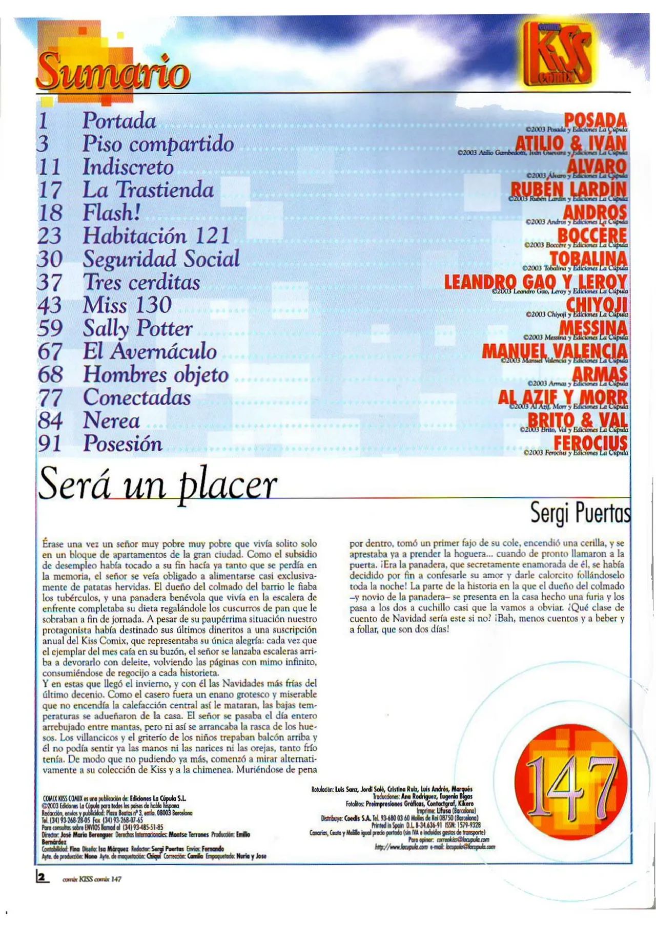 Kiss Comix #147 page 2 full