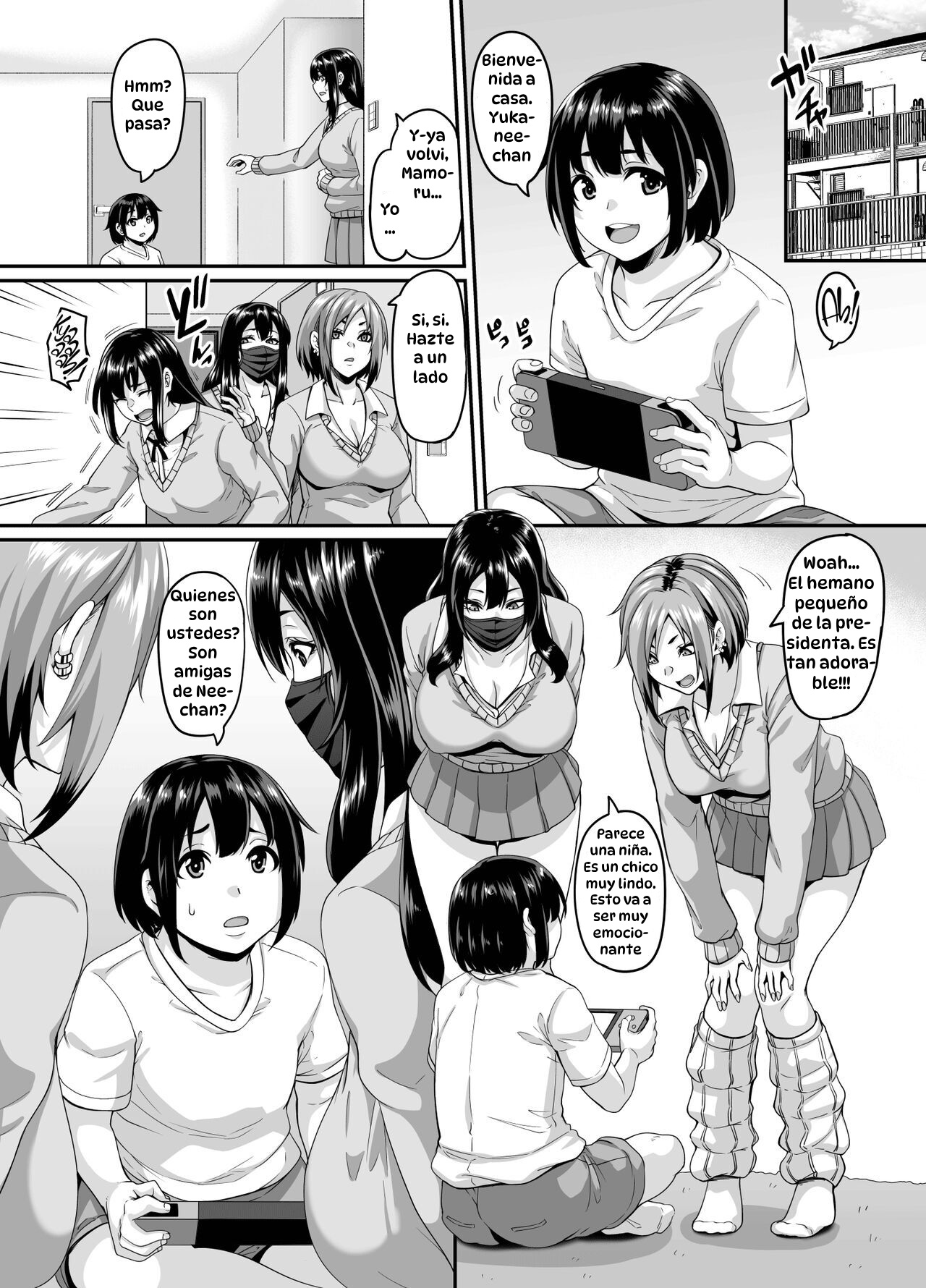 Papakatsu Bitch no Atashi-ra ga Anta no Otouto o Katte Mesuiki Yarichin-kun ni Shite Kawaigatte Ageru｜Como Buenas Putas Sugar Mommy, Compramos a tu Hermanito y lo Convertimos en Nuestro Juguetito page 4 full