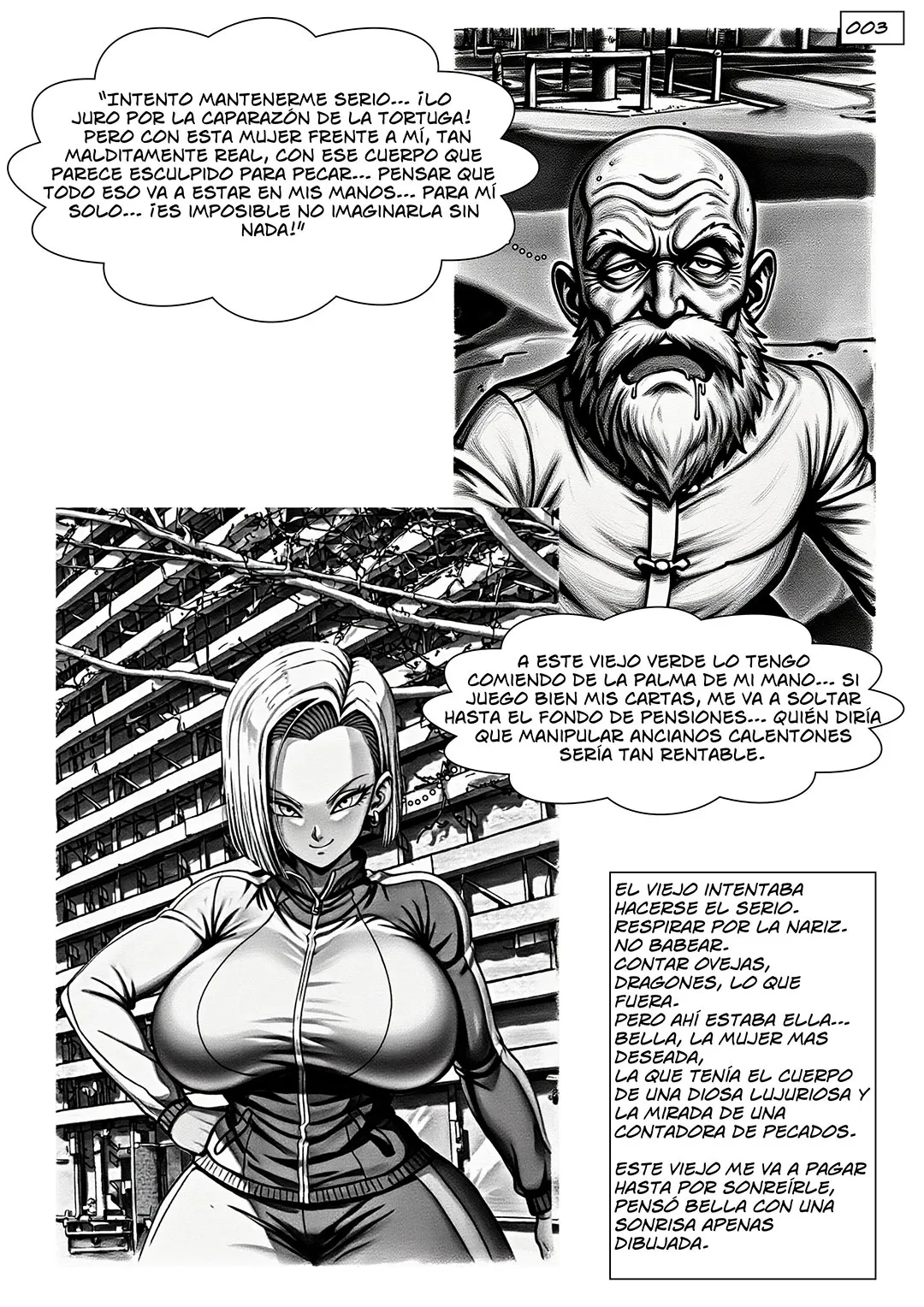 Android 18 x Master Roshi page 4 full