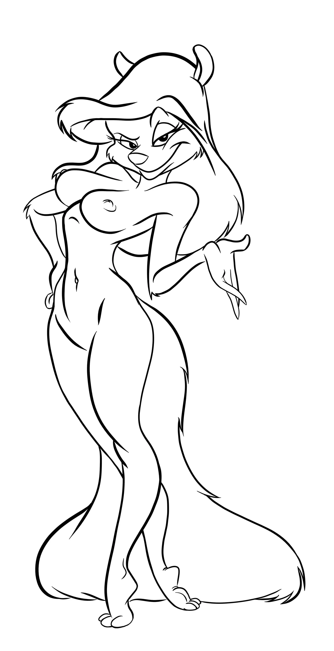 Minerva Mink Line Art page 2 full