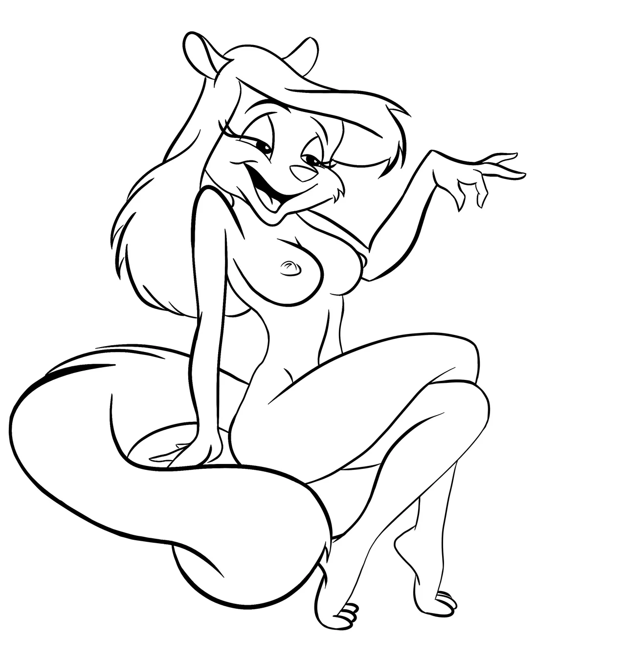 Minerva Mink Line Art page 7 full