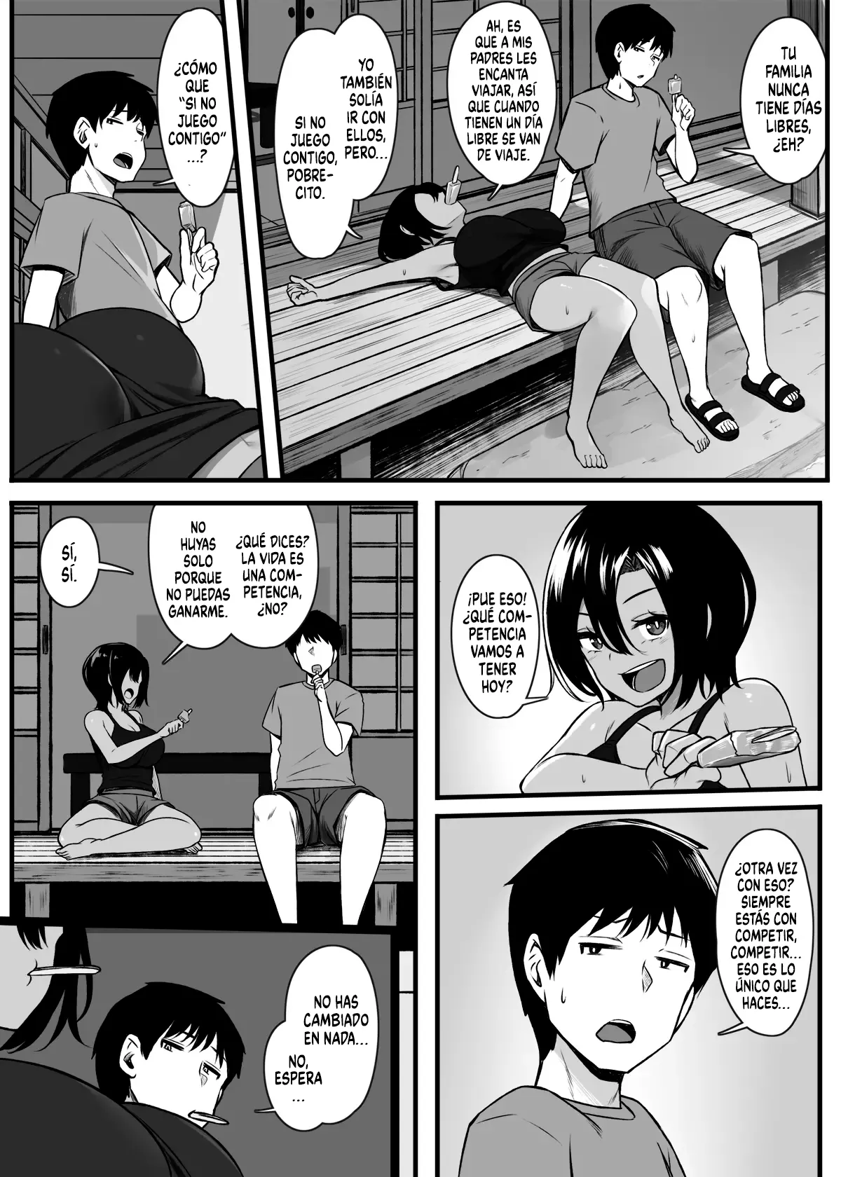 Makezu Girai na Osananajimi to H Shoubu suru Hanashi｜Competencia Sexual con mi Amiga de la Infancia que Odia Perder page 3 full