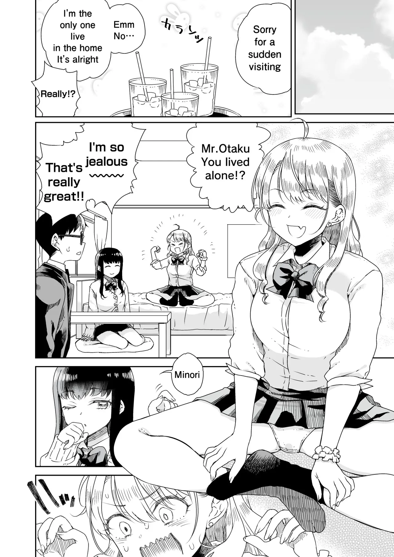 Ota Gyaru ~Otaku ni Yasashii Shiro &amp; Guro Gyaru to LoveLove Noumitsu Fudeoroshi W Ecchi~ | Otagal~Losing Virgin sweet sex with black and white style girl who being nice to Otaku~ page 3 full