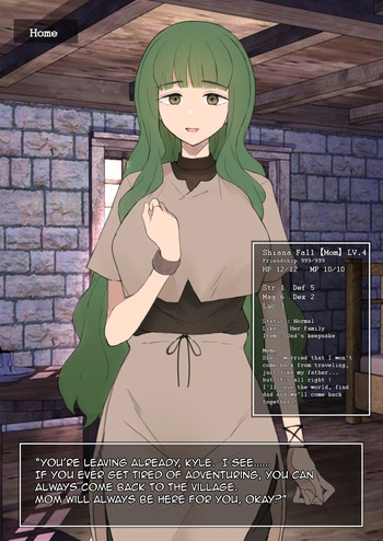 Erotic RPG scenario, while the protagonist is on an adventure his mother on the starting village gets NTR’d cover