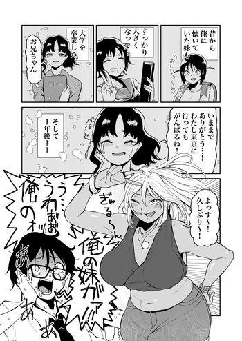 妹が黒ギャルになって帰ってくるskebまんが cover